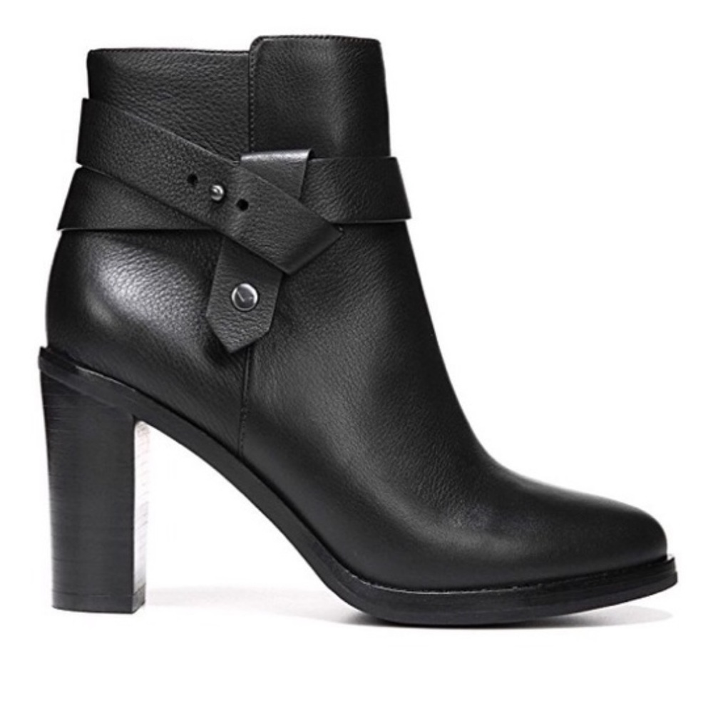 ❌SOLD❌ Black Bootie Leather Farrah Via Spiga